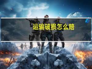 运输破损怎么赔