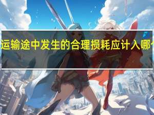 运输途中发生的合理损耗应计入哪个科目
