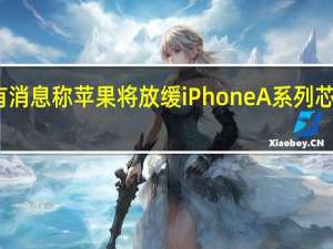 近日有消息称苹果将放缓iPhone A系列芯片研发速度
