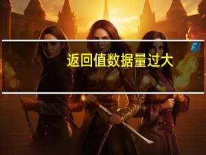返回值数据量过大（返回值）