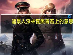 返景入深林复照青苔上的意思（返景入深林）