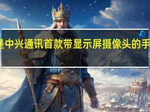 这是中兴通讯首款带显示屏摄像头的手机的外观