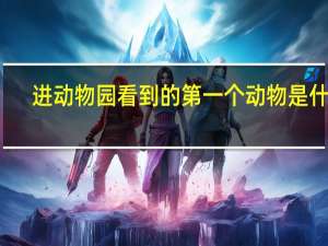 进动物园看到的第一个动物是什么？