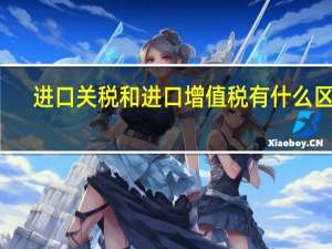 进口关税和进口增值税有什么区别