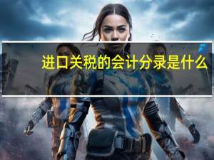 进口关税的会计分录是什么