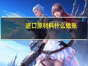 进口原材料 什么做账