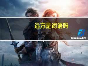 远方是词语吗