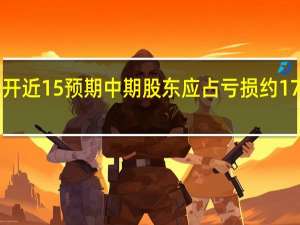 远洋集团低开近15% 预期中期股东应占亏损约170亿元至200亿元
