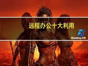 远程办公十大利用
