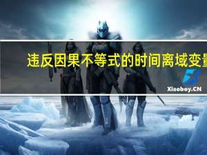 违反因果不等式的时间离域变量