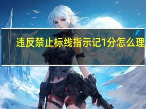 违反禁止标线指示记1分怎么理解