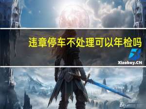 违章停车不处理可以年检吗