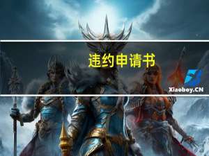 违约申请书