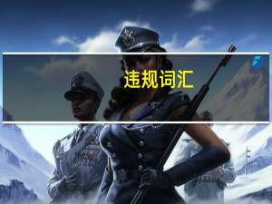 违规词汇（违规词）
