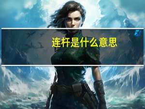 连杆是什么意思