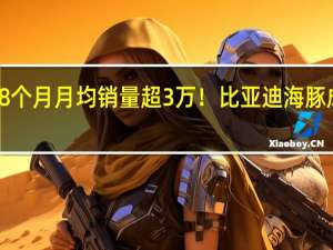 连续8个月月均销量超3万！比亚迪海豚成一代神车：两年卖53万辆