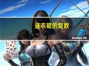 连衣裙的复数