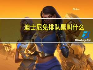 迪士尼免排队票叫什么