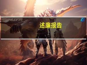 述廉报告（述组词）