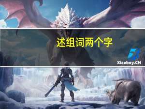 述组词两个字（述组词）