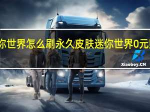 迷你世界怎么刷永久皮肤 迷你世界0元购买皮肤