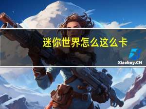 迷你世界怎么这么卡