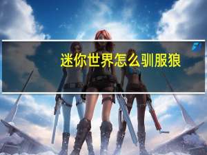 迷你世界怎么驯服狼