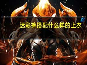 迷彩裤搭配什么样的上衣