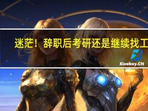 迷茫！辞职后考研还是继续找工作