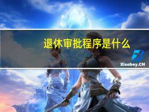 退休审批程序是什么