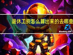 退休工资怎么算出来的去哪查（退休工资怎么算出来的）