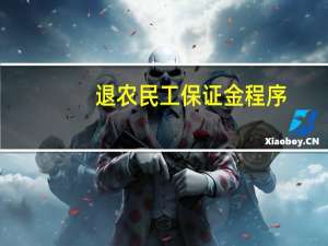 退农民工保证金程序