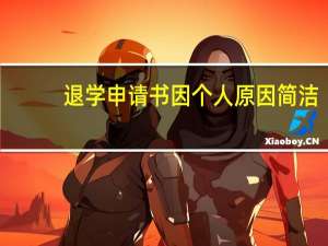 退学申请书因个人原因简洁（退学申请书）