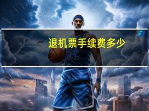 退机票手续费多少