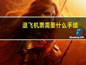 退飞机票需要什么手续
