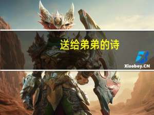送给弟弟的诗
