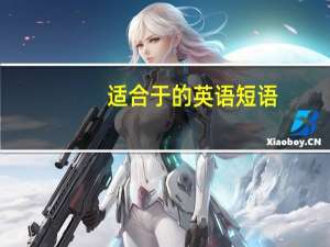 适合于的英语短语