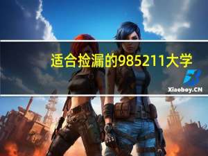 适合捡漏的985211大学