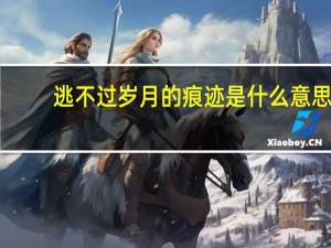 逃不过岁月的痕迹是什么意思