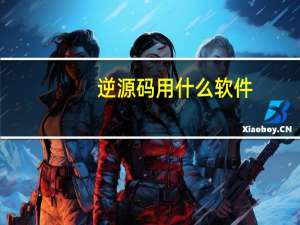 逆源码用什么软件