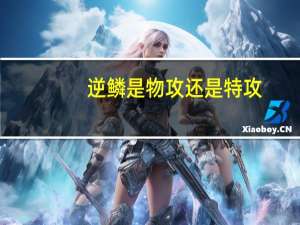 逆鳞是物攻还是特攻