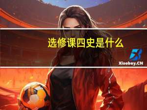 选修课四史是什么（四史是什么）