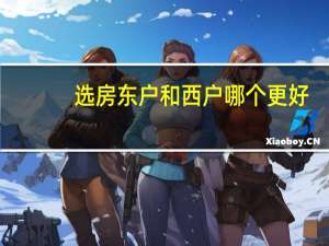 选房东户和西户哪个更好（请给说下楼房东户还是西户好）