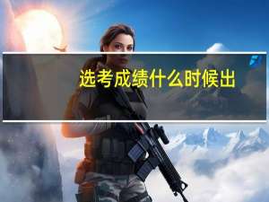 选考成绩什么时候出