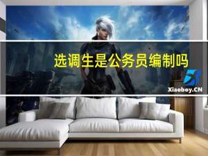 选调生是公务员编制吗