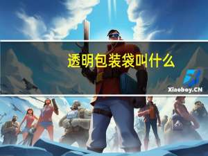 透明包装袋叫什么