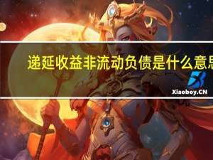 递延收益 非流动负债是什么意思（流动负债是什么意思）