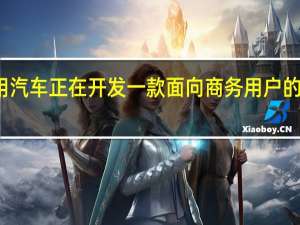 通用汽车正在开发一款面向商务用户的电动货车