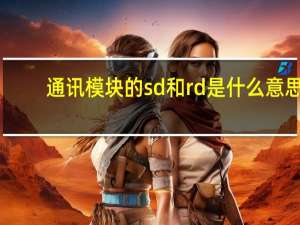 通讯模块的sd和rd是什么意思