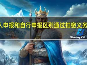 通过扣缴义务人申报和自行申报区别 通过扣缴义务人和自行申报的区别